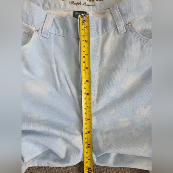 ⭐️Ralph Lauren -Lauren Jeans Co White Washed 100%cotton Jeans Size 10 - Picture 6 of 7